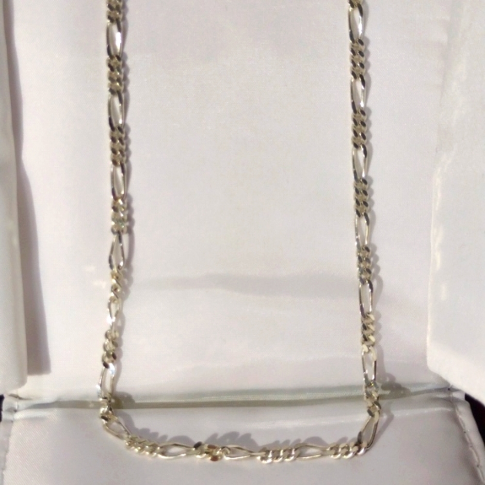 Sterling Figaro 18" .925 Silver 2mm thick Chain ⛓️